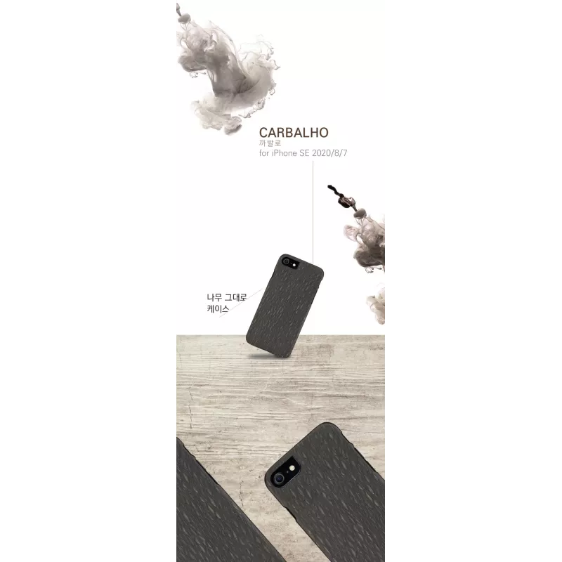 Telefono dėklas man and wood iPhone 7/8 – juoda Carvalho