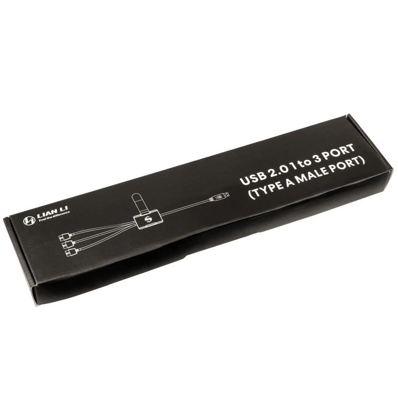 USB šakotuvas Lian Li PW-U2TPAB A tipo vyriškas 1→3 IDC 9 kontaktų