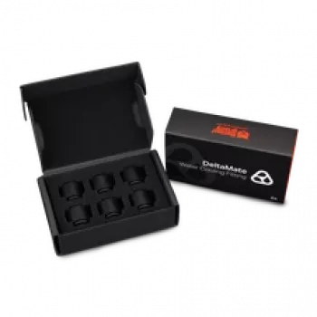 Thermal Grizzly DeltaMate Extender MF14 – vandens aušinimo jungtis, juoda, 6 vnt. (TG-DM-FIT-6007)