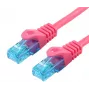 LOGON TCU55U100M tinklo jungiamasis laidas Cat5e U/UTP (UTP), 10 m, purpurinis