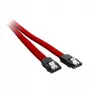 CableMod ModMesh SATA kabelis - Serial ATA 150/300/600 - SATA (M) į SATA (M) - 60cm - Raudonas (CM-CAB-SATA-N60KR-R)