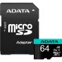 Flash atminties kortelė ADATA 64GB MicroSDXC UHS-I Premier Pro