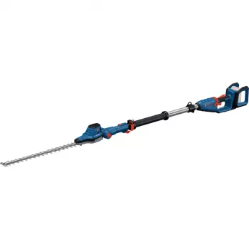 Bosch GHE 18V-50 TP akumuliatorinės genėjimo žirklės su teleskopiniu kotu, juoda/mėlyna/raudona/nerūdijantis plienas