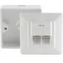 RJ-45 lizdo dėžutė balta ShiverPeaks BS74251-SET