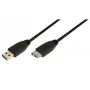 LogiLink USB 3.0 prailginimo kabelis 2 m, USB A (vyriškas) – USB A (moteriškas), juodas