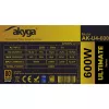 Akyga Ultimate AK-U4-600 ATX maitinimo blokas 600 W, 80 PLUS Bronze, aktyvus PFC, 120 mm ventiliatorius