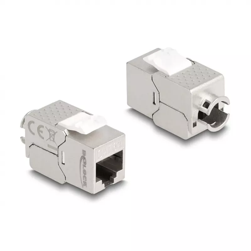 DeLOCK Keystone modulis RJ45 kištukas į LSA Cat.6A plonas be įrankių