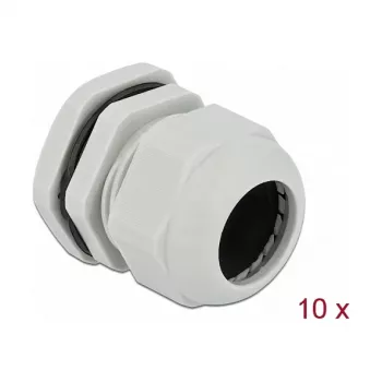 Kabelio įvadas DeLOCK 60222 pilkas plastikinis 10 vnt.
