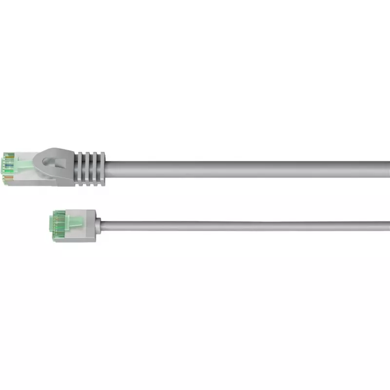 Goobay Ultra-Flexible CAT 8.1 Patch Cable slim U/FTP pilkas - ypač trumpas kištukas 99,9% (74349)