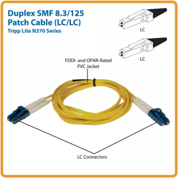 Tripp Lite N370-05M Dvipusis vienmodis 9/125 šviesolaidinis kabelis (LC/LC) - 5 m