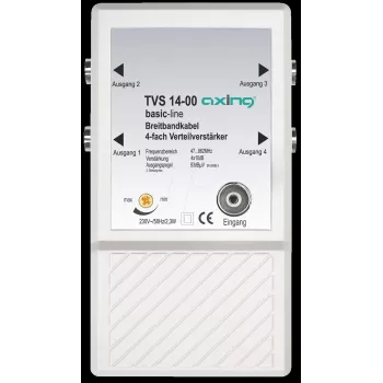 TV signalo stiprintuvas Axing TVS014001 IEC jungtis AC maitinimas 3W