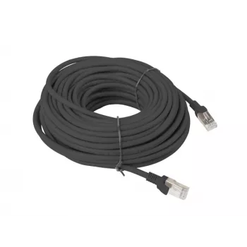 LANBERG RJ-45 Cat5e PCU5-10CC-2000-BK tinklo kabelis, 20 m, U/UTP, CCA laidas, PVC apvalkalas, juodas