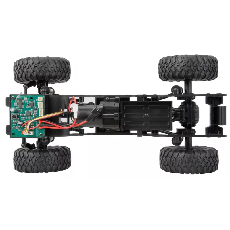 Radijo bangomis valdomas visureigis Amewi Mini-D90 4WD 1:16 RTR mastelio modelis