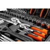 Įrankių rinkinys NEO tools 08-945 142 dalių, 1/4 inch ir 1/2 inch lizdai, su dėklu