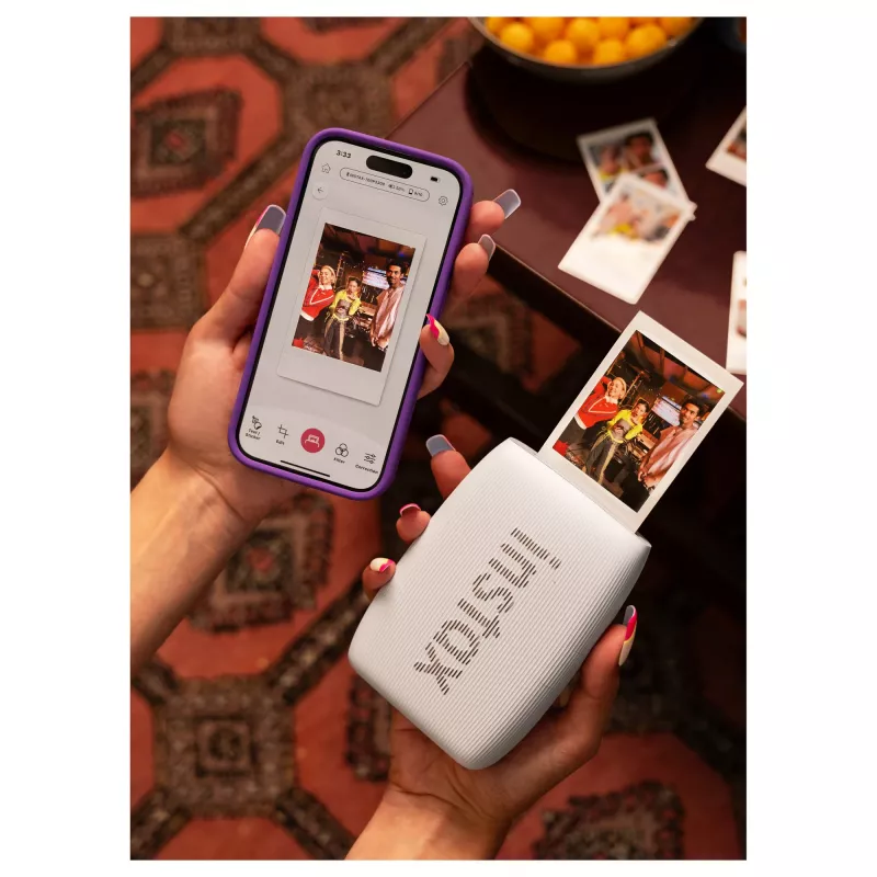 Nešiojamas momentinis spausdintuvas Fujifilm Instax Mini Link 3 Baltas Bluetooth nuotraukų spausdinimui iš išmaniojo telefono