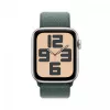 Apple Watch SE GPS 44 mm žvaigždėto šviesumo aliuminio korpusas su ežero žalios spalvos Sport Loop apyranke