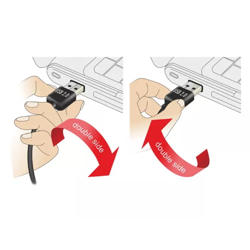 USB laidas DeLOCK EASY-USB 2.0-A – USB 2.0 micro-B 3 m