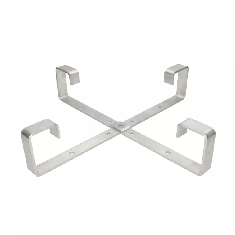 Kabelių laikiklis Extralink Four Arms aliumininis rėmas S500 — 500 x 500 x 70 mm, stalas/siena, aliuminis