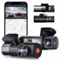 Automobilinis vaizdo registratorius VANTRUE N5 Nexus 5 – 4 kanalų, 2592×1944 pagrindinė kamera, 160° priekis/vidus, GPS, Wi‑Fi, IPS ekranas, MicroSD iki 512 GB