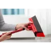Grindų šluota VILEDA 143703 su rankena, technopolimeras, minkšti/kieti šeriai, vidaus patalpoms, 130 cm, raudona