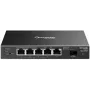 TP-Link SG2206MP L2 Gigabit Ethernet PoE 5 prievadų tinklo jungiklis (5x Gigabit, 1x SFP, PoE+ 4 prievadai, 63W biudžetas)
