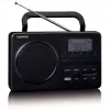 Nešiojamas radijas Lenco MPR-035BK – FM/AM, maitinimas iš tinklo arba baterijų, 2,5 colio LCD, 20 FM išankstinių nustatymų, 3,5 mm išėjimas