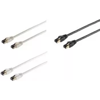 shiverpeaks BASIC-S Patch Laidas Cat. 8 F/FTP 1,5 m Baltas RJ45 Kištukas - 8P8C - Tinklo Laidas CAT 8 (BS08-41156)