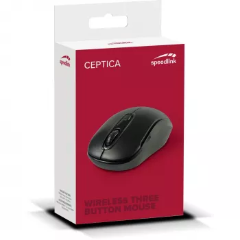 Belaidė pelė SPEEDLINK SL-630013-BKBK, RF 2.4 GHz, 1600 DPI, ambidekstrinė, juoda