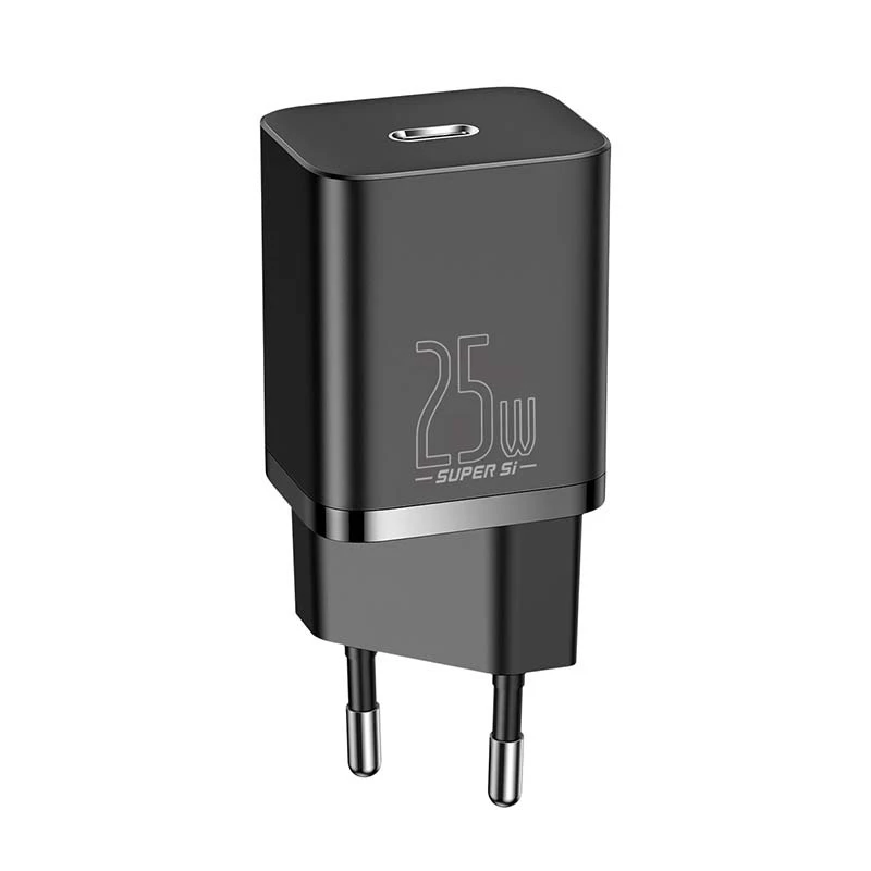 Baseus Super Si greitasis įkroviklis 1C 25W (juodas)