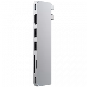 Satechi ST-HUCPHSS Nešiojamojo kompiuterio dokavimo stotelė ir prievadų replikatorius USB 3.2 Gen 2 (3.1 Gen 2) Type-C sidabrinė (ST-HUCPHSS)