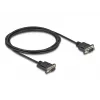 DeLOCK Serial Cable RS-232 D-Sub9 vyriškas į vyrišką 2 m juodas