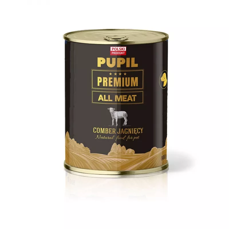 PUPIL Premium All Meat Gold Ėriuko balnas – šlapias šunų maistas – 800g