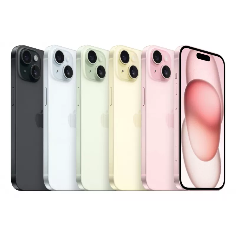 Atnaujintas išmanusis telefonas RENEWED iPhone 15 – 128 GB, 6,1 colio Super Retina XDR, A16, 5G, juodos spalvos, IP68