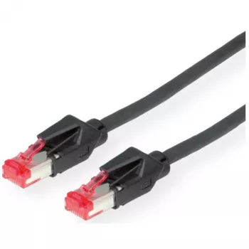 DRAKA Patch Cable Cat.6 (Class E) S/FTP, UC900 TM21, LSOH, juodas, 3 m