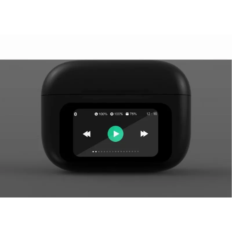 Ausinės BLUETOOTH/TWS-LCD-ANC-01-BK Gembird