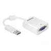 Vaizdo kabelio adapteris DeLOCK 61766 0,125 m VGA DisplayPort baltas