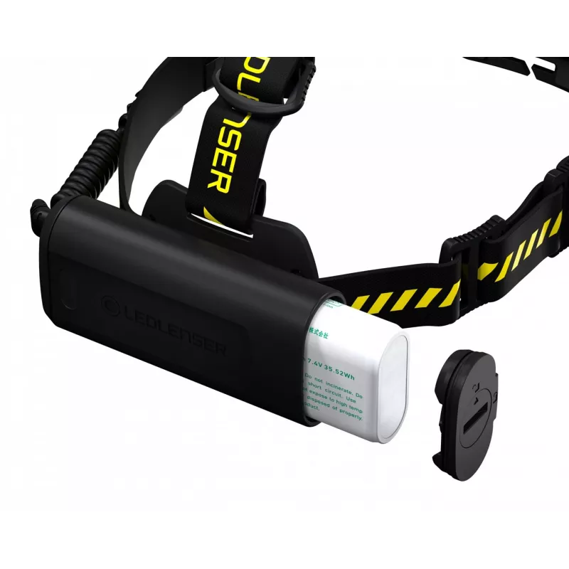 Priekinė lemputė ant galvos Led Lenser H15R Work Juoda Geltona