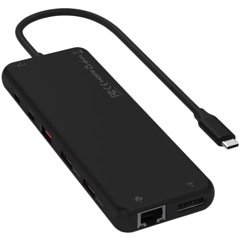 USB-C adapteris Satechi ST-P3D13K 13-in-1 su trigubo ekrano palaikymu