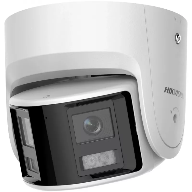 IP stebėjimo kamera Hikvision DS-2CD2346G2P-ISU/SL 4MP kupolinė, 2,8 mm objektyvas, 180° matymo laukas, IR 30 m, IP67, PoE/DC