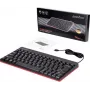 Perixx PERIBOARD-422 DE klaviatūra, USB, QWERTY, vokiškas – JAV anglų išdėstymas, juoda