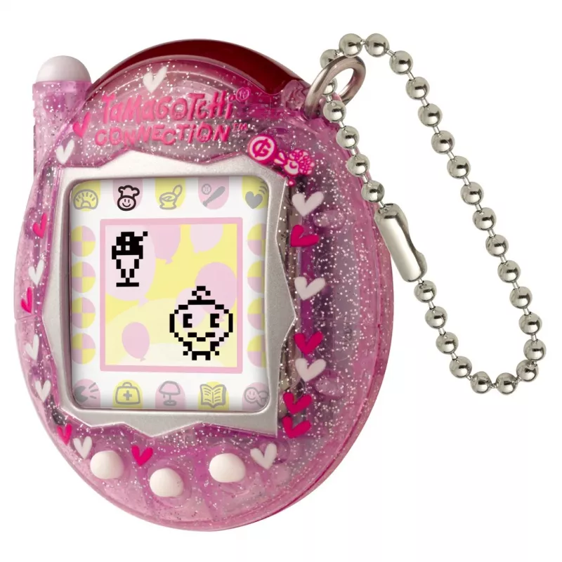 Nešiojamas skaitmeninis augintinis Bandai Tamagotchi Connection Pink Glitter