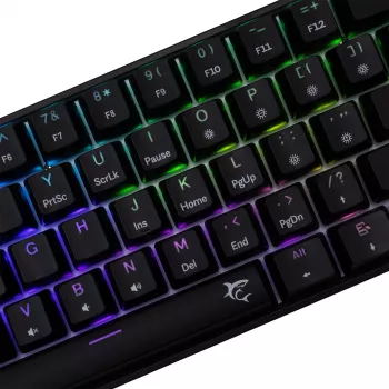 Mechaninė klaviatūra White Shark Shinobi-2 mėlyni jungikliai juoda JAV išdėstymas