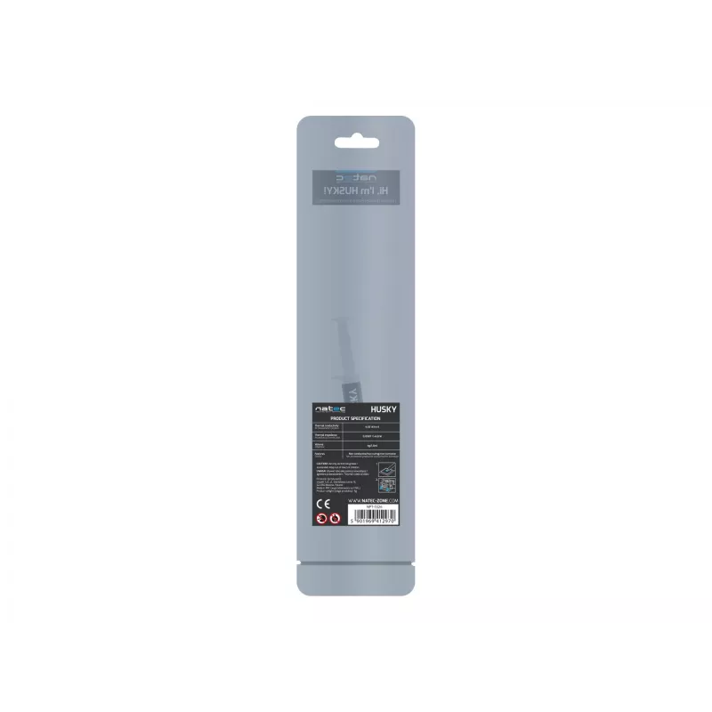 Termo pasta NATEC Husky NPT-1324, šilumos laidumas 4,63 W/m·K, 2 ml