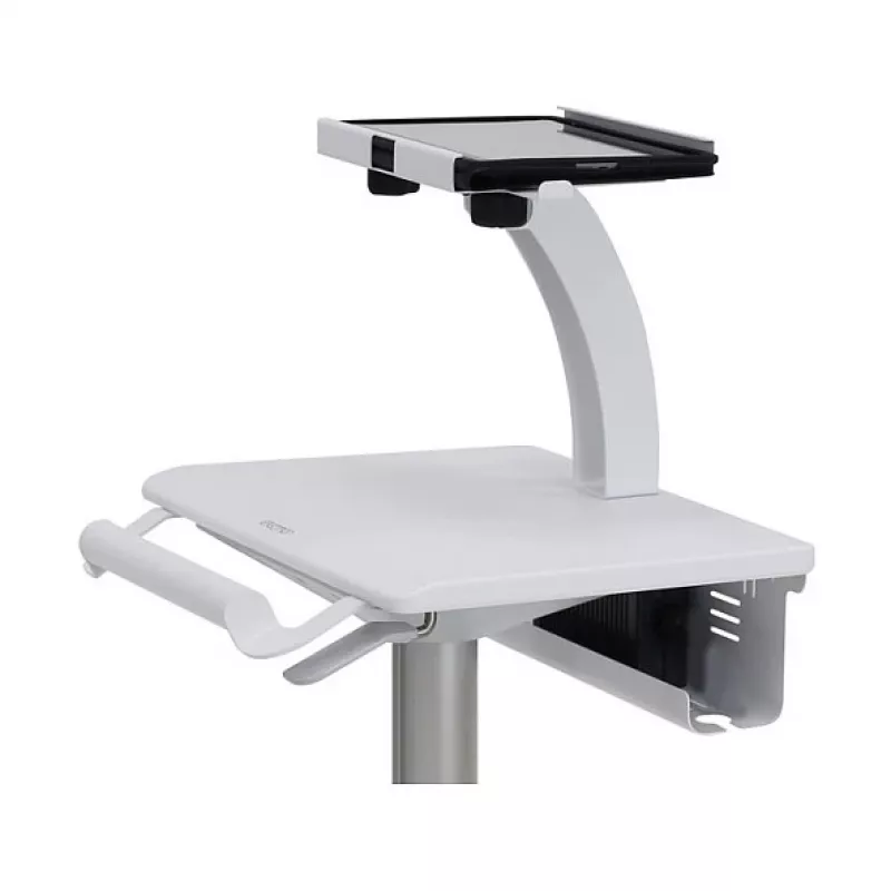 Ergotron Tablet Cart SV10 – Planšetinis vežimėlis planšetei / klaviatūrai, metalinis, baltas, aliuminis, iki 30,5 cm (12 colių) ekranui