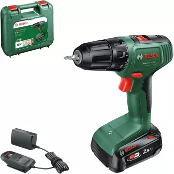 Belaidis gręžtuvas-suktuvas Bosch EasyDrill 18V-38 — 18 V, 38 Nm sukimo momentas, kompaktiškas