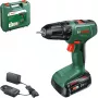 Belaidis gręžtuvas-suktuvas Bosch EasyDrill 18V-38 — 18 V, 38 Nm sukimo momentas, kompaktiškas