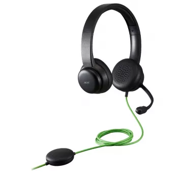 Laidinė konferencinė ausinė Acer GP.HDS11.01N – ant ausies, 2 m laidas, 20–20000 Hz, 160 g, juoda