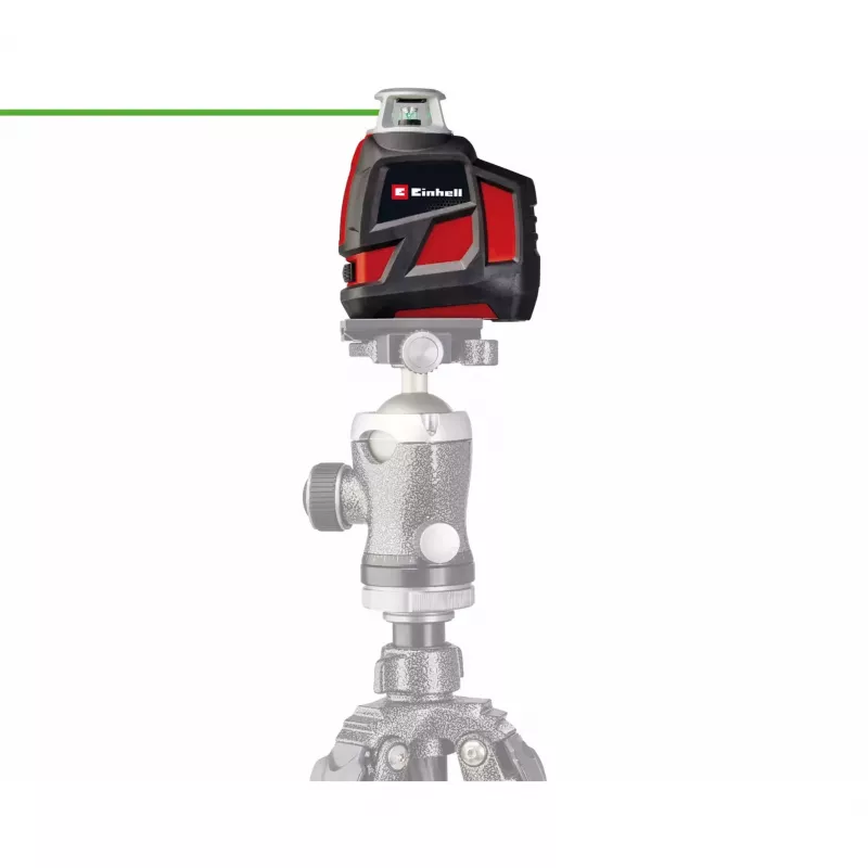 EINHELL TE-LL 360 G kryžminis lazerinis nivelyras su žaliu ir raudonu spinduliu, juodas – 2270119