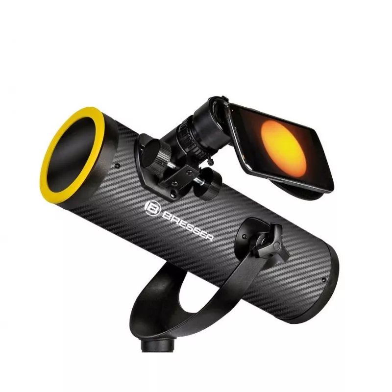 Reflektorinis teleskopas Bresser Optics Solarix 76/350 juodas sidabrinis