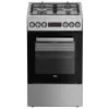 Dujinė-elektrinė viryklė BEKO FSM52330DX 5 degikliai 60 cm, energijos klasė A